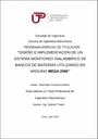 Diseño e implementación de un sistema monitoreo inalambrico de bancos de baterías utilizando en Arduino Mega 2560