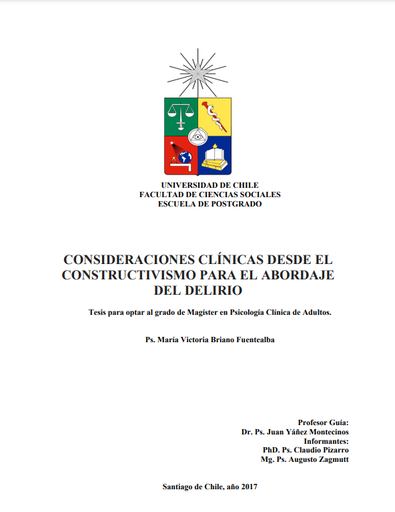 Consideraciones clínicas desde el constructivismo para el abordaje del delirio