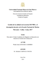 Gestión de la calidad con la norma ISO 9001 y el desempeño docente en la Escuela Nacional de Marina Mercante