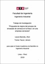 Propuesta de mejora del proceso de envasado de cerveza en la línea 1 en una empresa cervecera