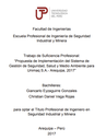 Propuesta de implementación del sistema de gestión de seguridad, salud y medio ambiente para Unimaq S.A. Arequipa 2017