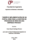 Diseño e implementación de un portal web para la gestion de procesos de RRHH en una empresa privada.