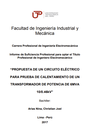 Propuesta de un circuito eléctrico para prueba de calentamiento de un transformador de potencia de 6MVA 10/0.46KV