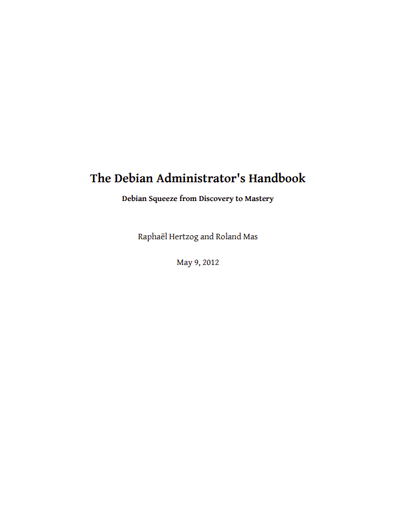 The Debian Administrator's Handbook