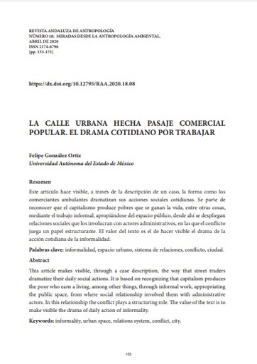 La calle urbana hecha pasaje comercial popular. El drama cotidiano por trabajar