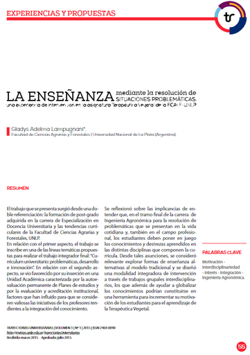 La enseñanza mediante la resolución de situaciones problemáticas