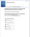 Challenges and Opportunities for Purchasing High-Quality Health Care