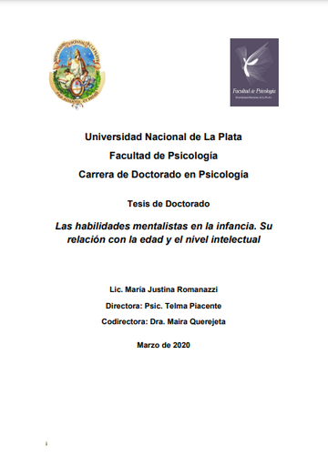 Las habilidades mentalistas en la infancia