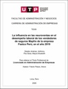 La influencia de las neuroventas en el desempeño laboral de los vendedores de seguros Mapfre de la empresa Fastco Perú