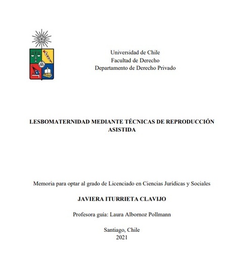 Lesbomaternidad mediante técnicas de reproducción asistida