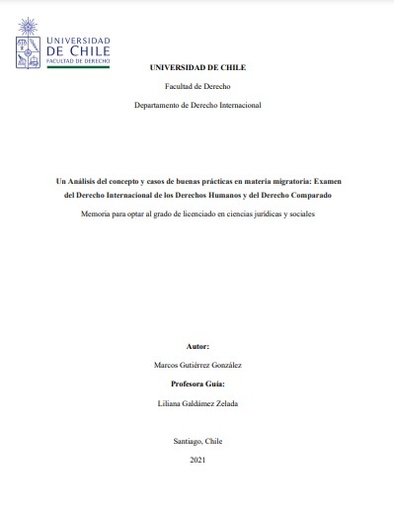 Un análisis del concepto y casos de buenas prácticas en materia migratoria