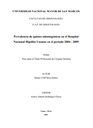 Prevalencia de quistes odontogénicos en el Hospital Nacional Hipólito Unanue en el período 2004 - 2009