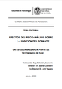 Efectos del psicoanálisis sobre la posición del soñante