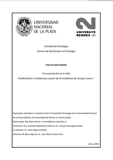 La enunciación en el niño