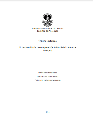 El desarrollo de la comprensión infantil de la muerte humana