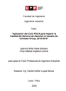 Aplicación del ciclo PDCA para mejorar la calidad del servicio de atención al usuario de Comdata Group, 2018-2019