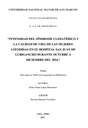 Intensidad del síndrome climatérico y la calidad de vida de las mujeres