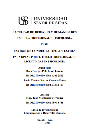Patrón de conducta tipo A y estrés