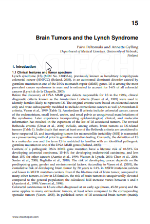 Chapter 15 Brain Tumors and the Lynch Syndrome