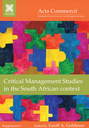 Critical Management Studies in the South African context