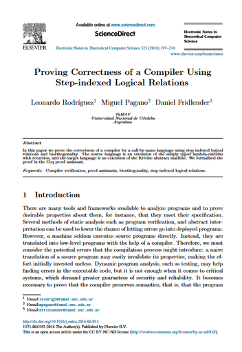 Proving compiler correctness using step-indexed logical relations