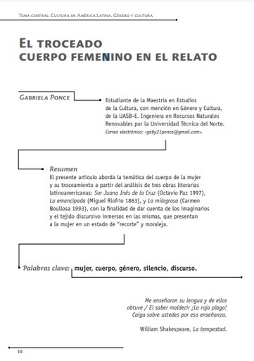 El troceado cuerpo femenino en el relato