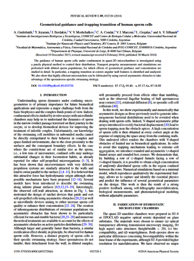 Geometrical guidance and trapping transition of human sperm cells