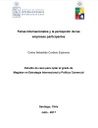 Ferias Internacionales y la percepción de las empresas participantes