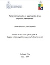 Ferias Internacionales y la percepción de las empresas participantes