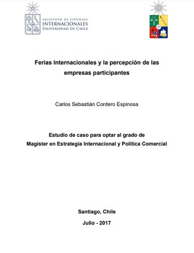 Ferias Internacionales y la percepción de las empresas participantes