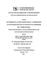 Autorregulación emocional y depresión en estudiantes de un instituto superior de Lambayeque