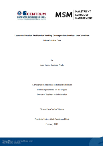 Location-allocation problem for banking correspondent services