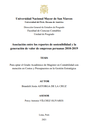 Asociación entre los reportes de sostenibilidad y la generación de valor de empresas peruanas 2010-2019