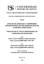 Estilos de liderazgo y compromiso organizacional en una municipalidad de la región Lambayeque