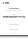 Validación del factor por obstrucción de buses (fbb) para las condiciones del distrito de Huancayo