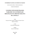 Construcción de identidad del narrador y de los personajes principales en el proceso creativo de la huella