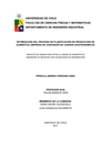 Optimización del proceso de planificación de producción de alimentos, empresa de concesión de casinos gastronómicos