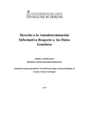 Derecho a la autodeterminación informativa respecto a los datos genéticos