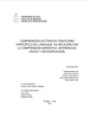 Comprensión lectora en trastorno específico del lenguaje