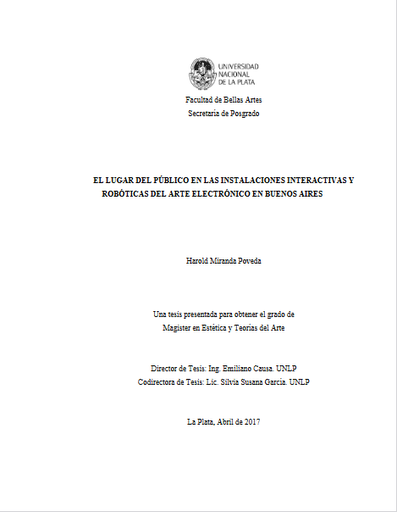 El lugar del público en las instalaciones interactivas y robóticas del arte electrónico en Buenos Aires