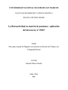 La Retroactividad en materia de pensiones