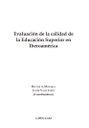 Evaluación de la calidad de la Educación Superior en Iberoamérica